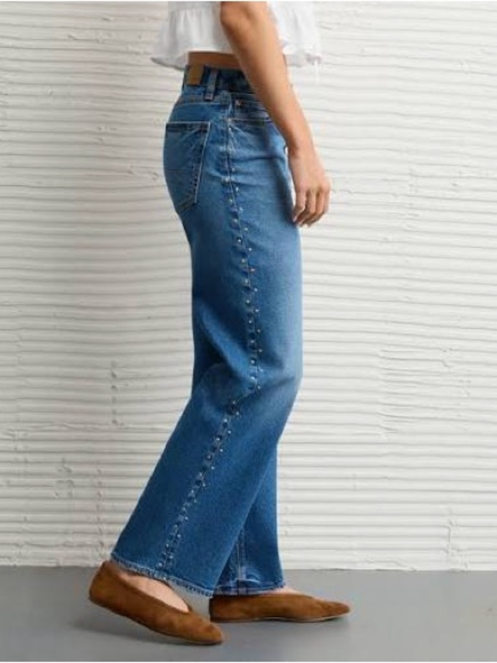 American eagle | straight leg studded jean | 8